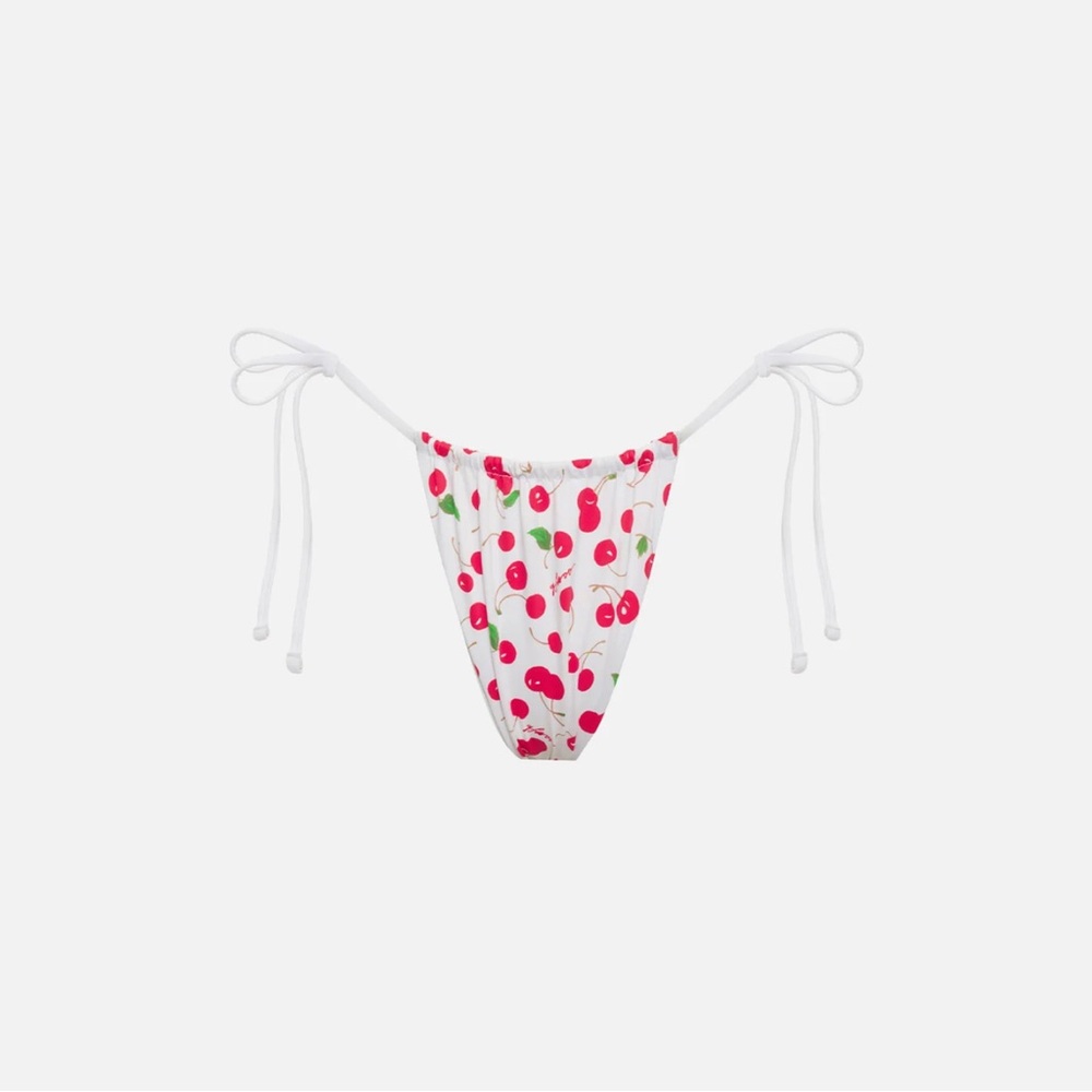 Frankie's Bikinis x Sydney Sweeney Cherry Print Tia Bikini Bottoms SZ M